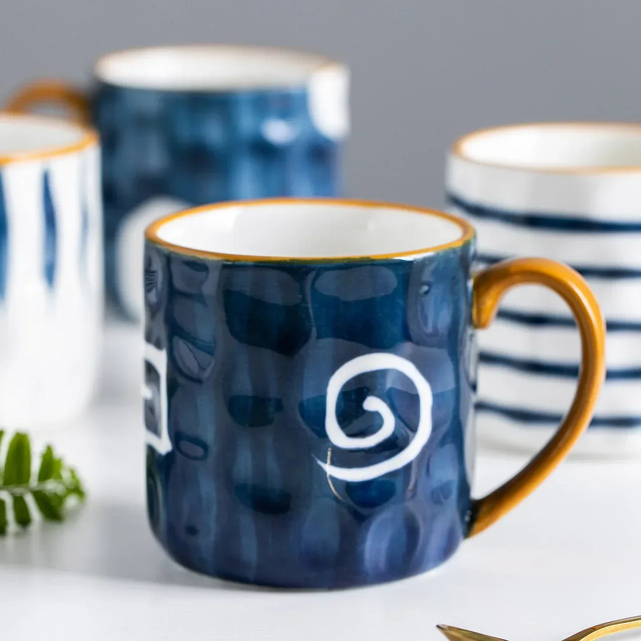 Azure Ceramic Mugs - Rituals Collection — Allyours Closet (view 4)