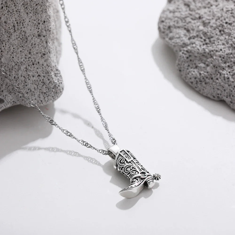 Cowgirl Boot Necklace — Allyours Closet (view 4)