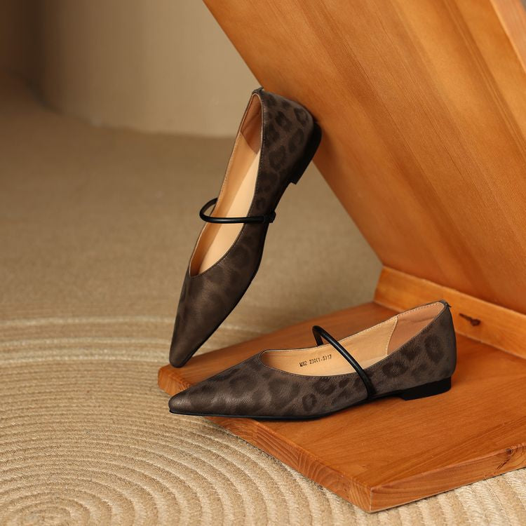 Calista Leather Flats — Allyours Closet (view 8)
