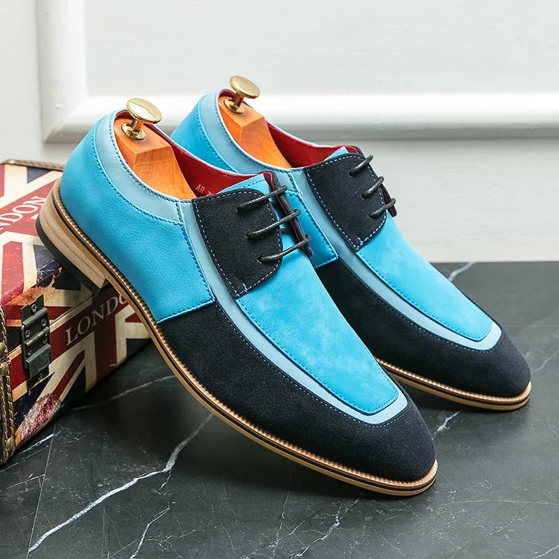 Luciano Suede Dress Shoes — Allyours Closet (view 3)