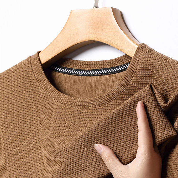 Harbor Waffle Knit T-Shirt — Allyours Closet (view 8)