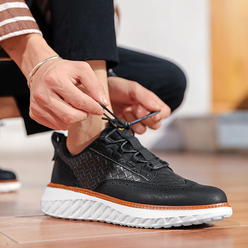 Axis Leather Sneakers — Allyours Closet (view 12)