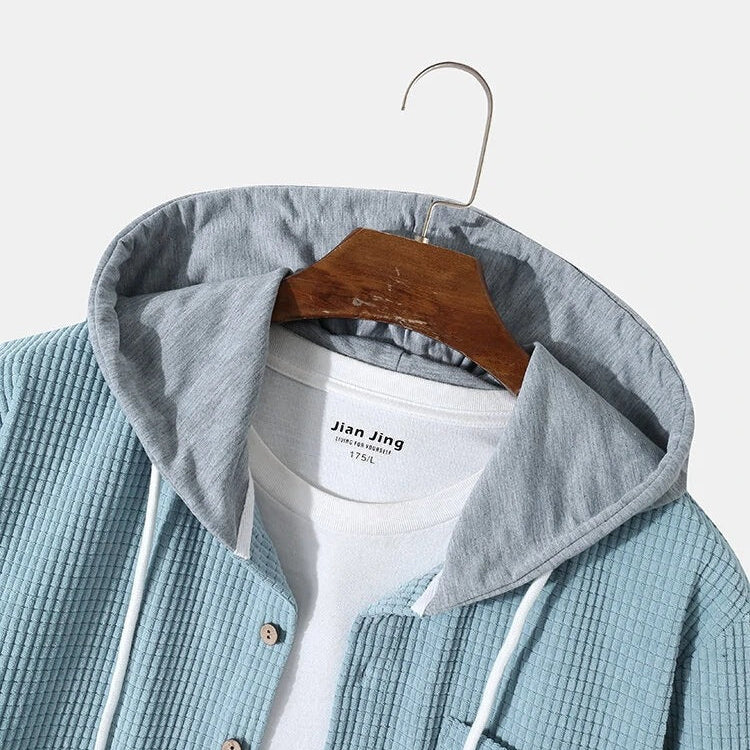 Mason Corduroy Hooded Shirt — Allyours Closet (view 4)