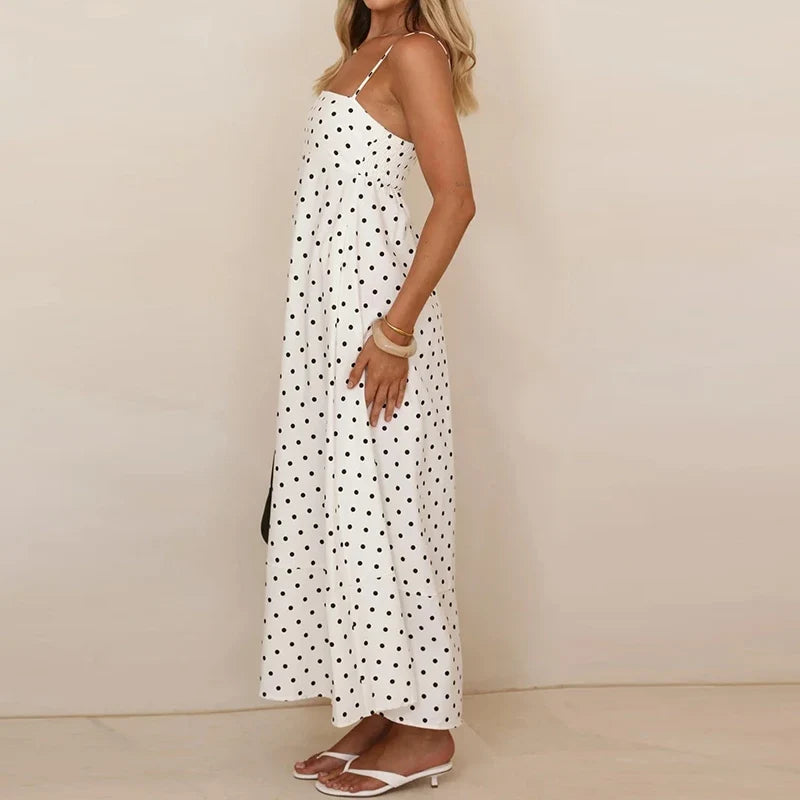Amalfi Polka Dot Dress — Allyours Closet (view 6)