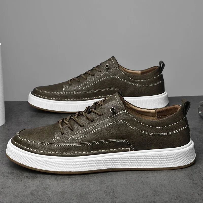 Rowan Leather Sneakers — Allyours Closet (view 3)