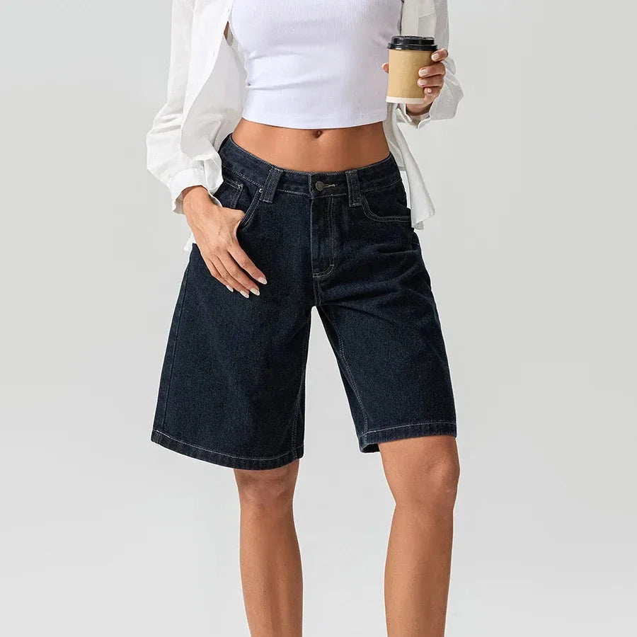 90's Low Rise Jean Shorts — Allyours Closet (view 9)