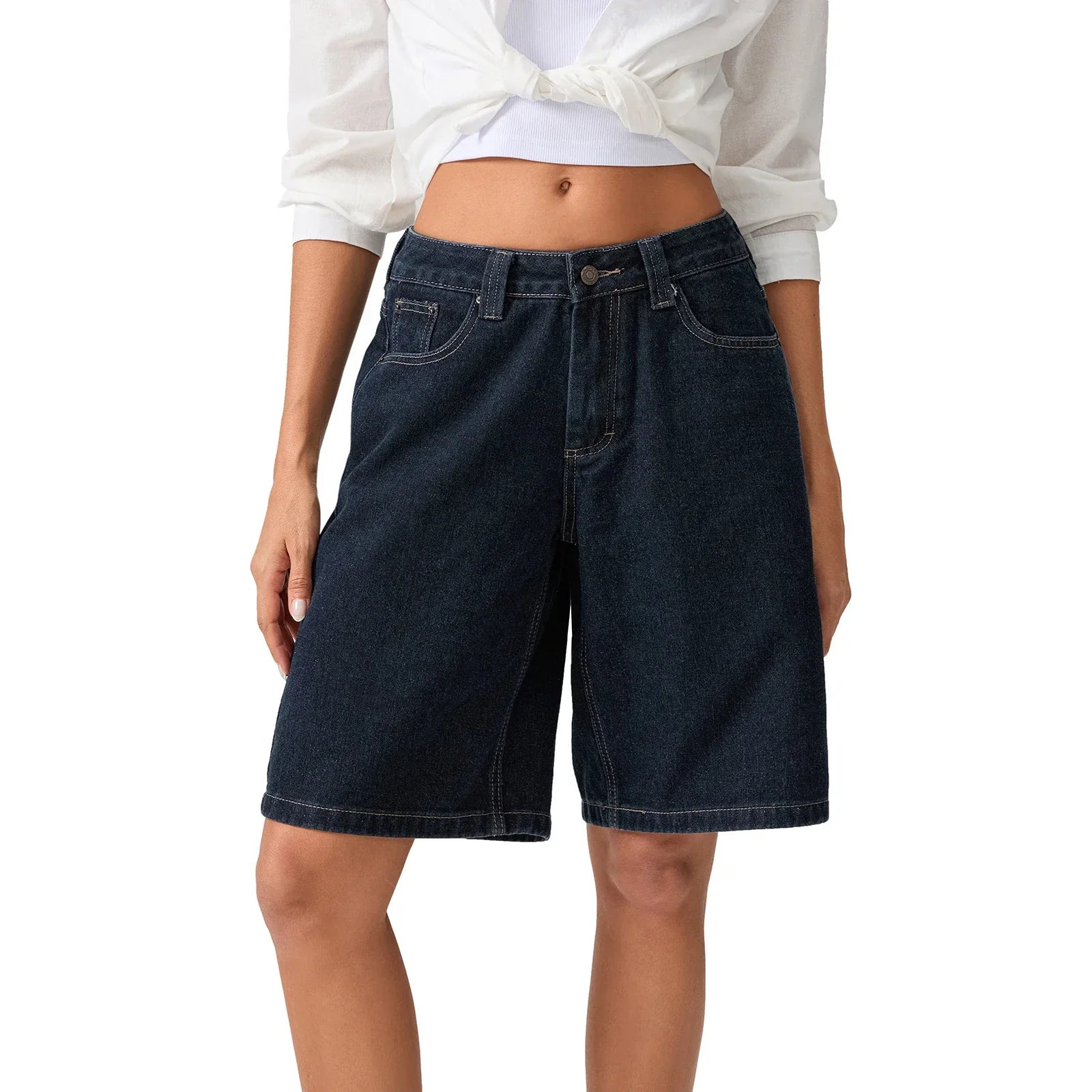90's Low Rise Jean Shorts — Allyours Closet (view 10)