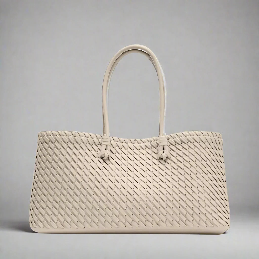 Daria Woven Leather Handbag — Allyours Closet (view 8)