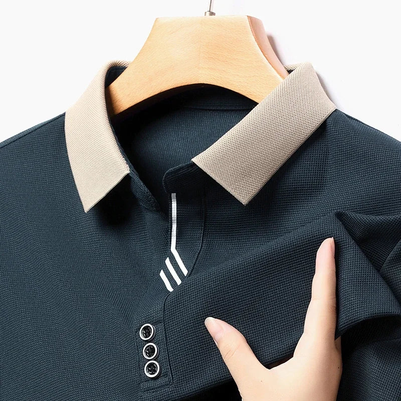 Portofino Long-Sleeve Polo Shirt — Allyours Closet (view 6)