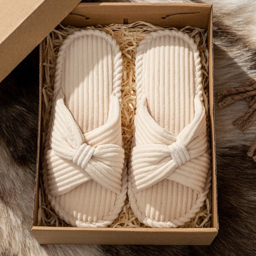Fiora Plush Slippers — Allyours Closet (view 2)