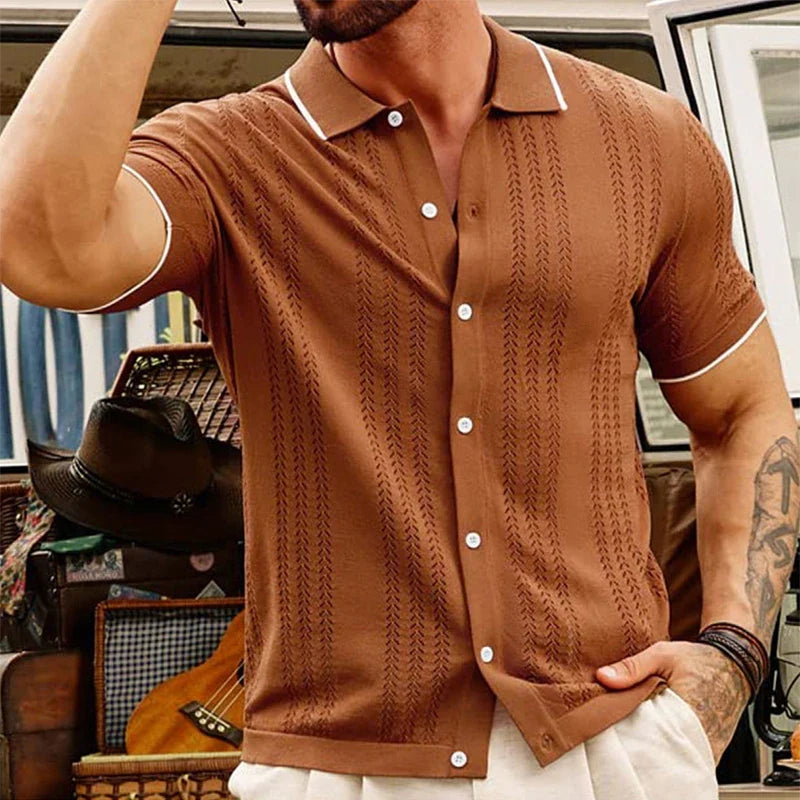 Jacquard Knit Shirt — Allyours Closet