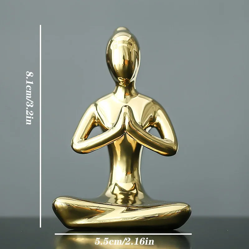 Zen Pose Ceramic Figurines — Allyours Closet (view 6)