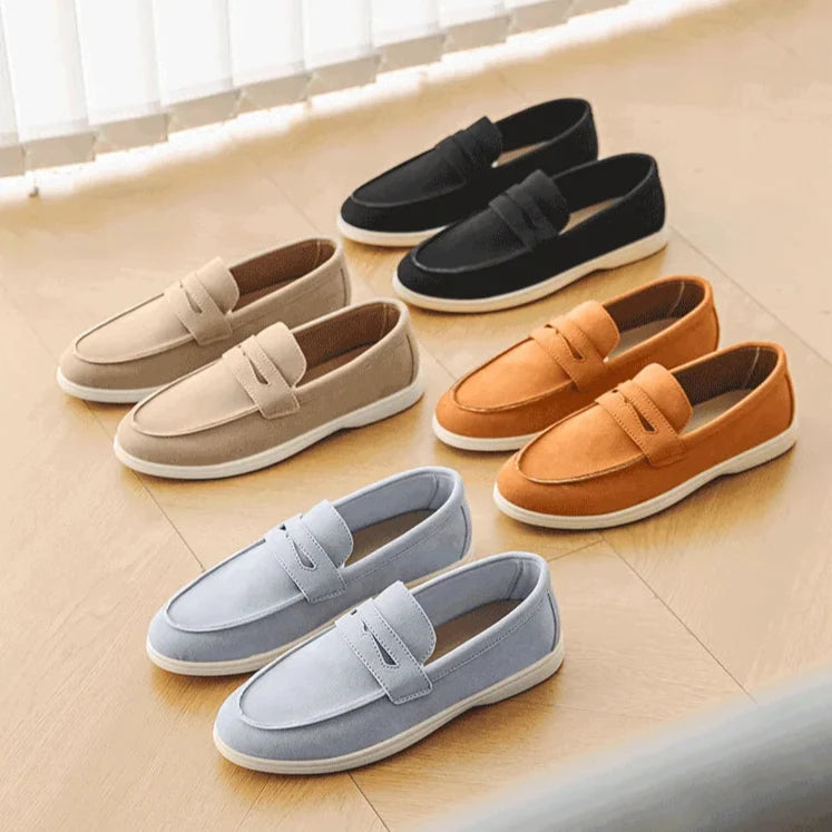 Elio Bay Suede Loafers — Allyours Closet (view 12)