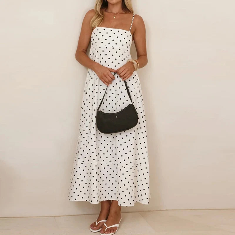 Amalfi Polka Dot Dress — Allyours Closet (view 8)