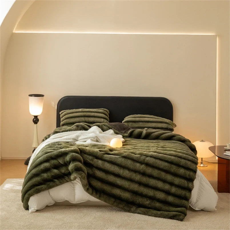 Calista Fur Blanket — Allyours Closet (view 8)