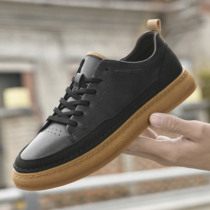 Metro Drift Leather Sneakers — Allyours Closet (view 7)