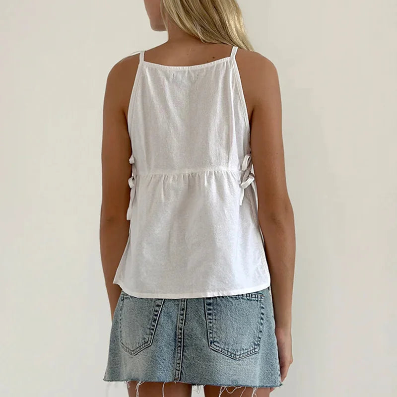 Elara Bow Tank Top — Allyours Closet (view 6)