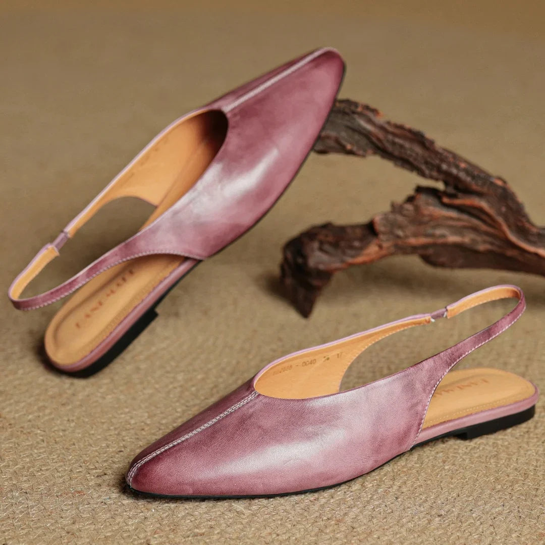 Juliet Genuine Leather Flats — Allyours Closet (view 10)