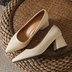 Orlena Leather Heels — Allyours Closet (view 7)