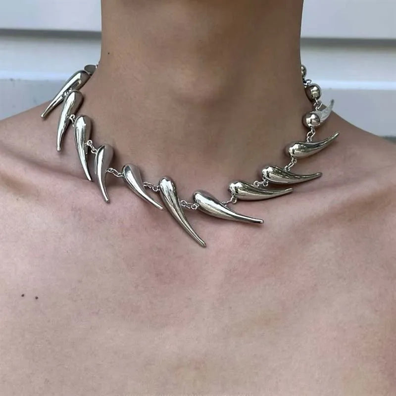 Steel Talon Necklace — Allyours Closet (view 5)