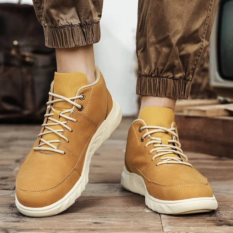 Expedition High-Top Leather Sneakers — Allyours Closet (view 8)