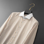 Elliot Pinstripe Dress Shirt — Allyours Closet (view 6)