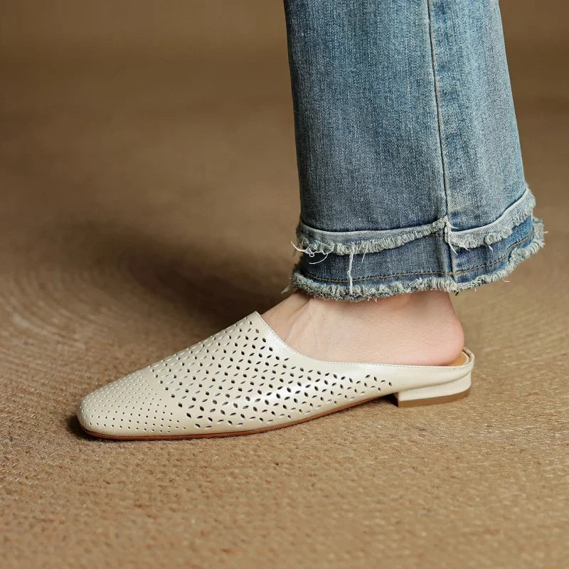 Maris Leather Mules — Allyours Closet (view 8)