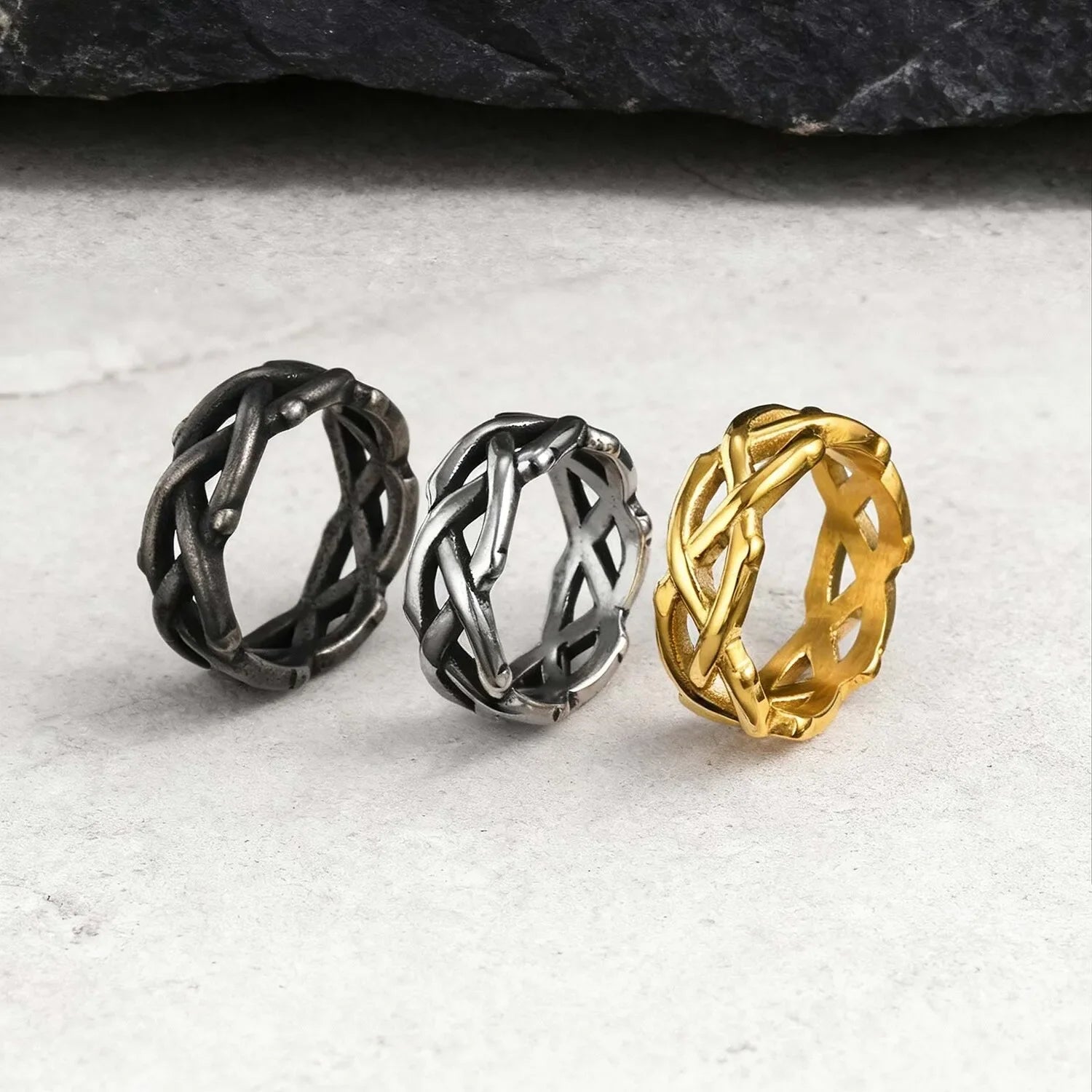 Thorn Steel Ring — Allyours Closet (view 4)