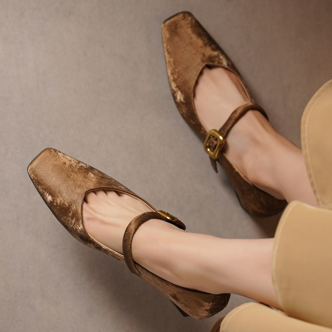 Velora Velvet Heels — Allyours Closet (view 4)