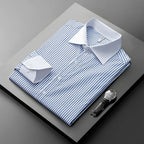 Elliot Pinstripe Dress Shirt — Allyours Closet (view 3)