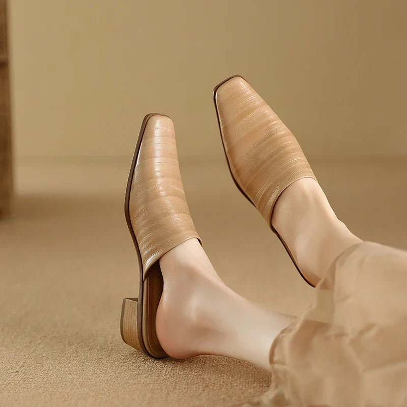 Sorrento Genuine Leather Mules — Allyours Closet (view 7)