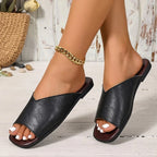 Addison Leather Flats — Allyours Closet