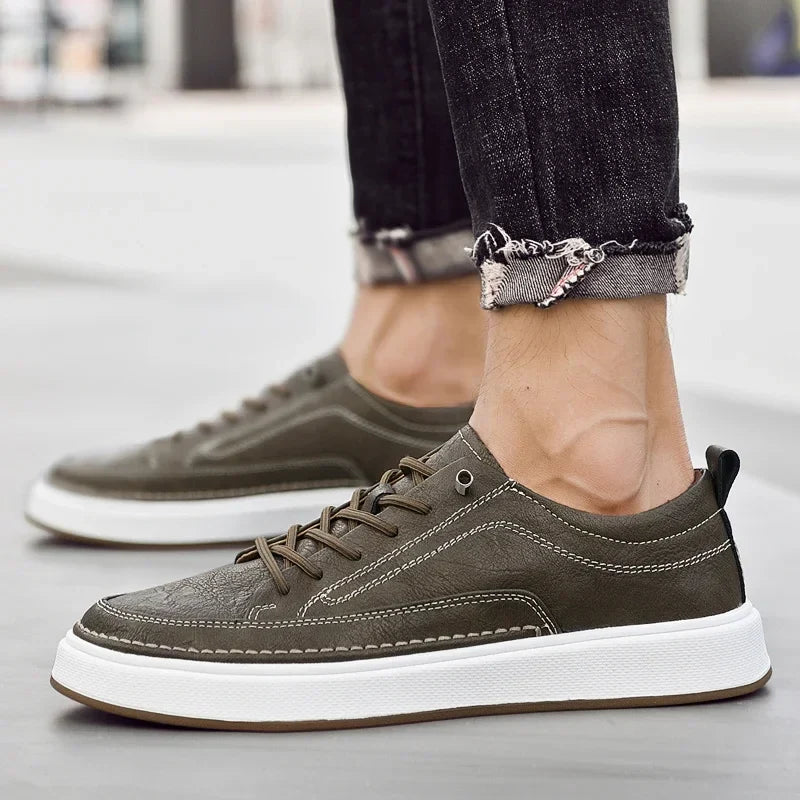 Rowan Leather Sneakers — Allyours Closet (view 4)