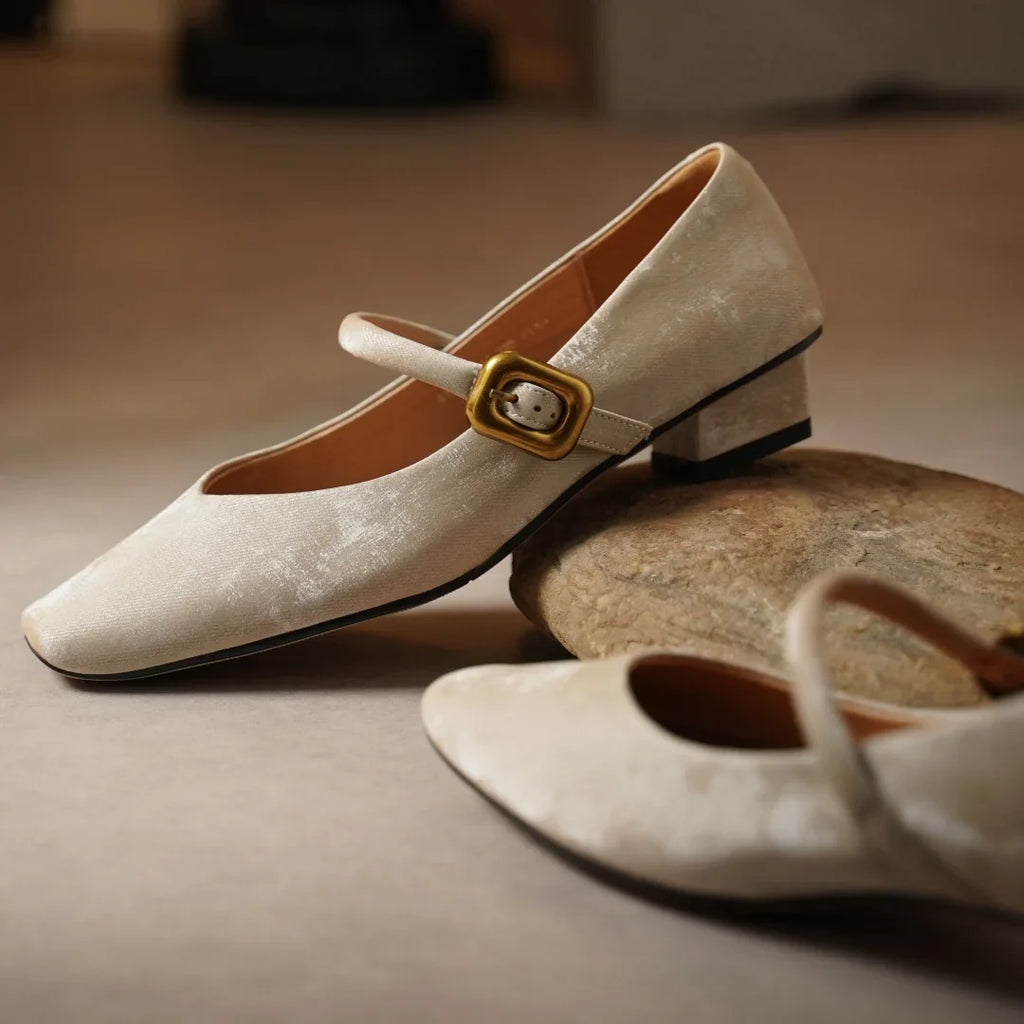Velora Velvet Heels — Allyours Closet (view 10)