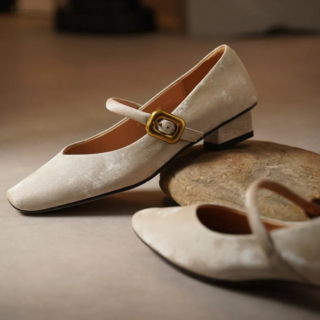 Velora Velvet Heels — Allyours Closet (view 10)