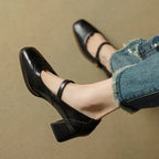 Messina Leather Heels — Allyours Closet (view 8)