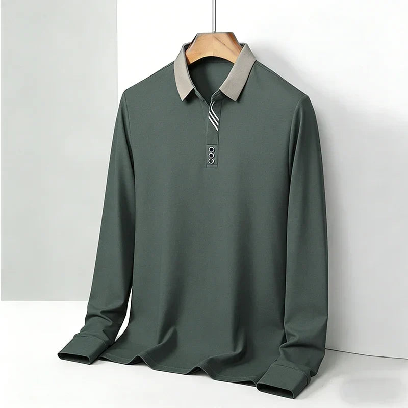 Portofino Long-Sleeve Polo Shirt — Allyours Closet