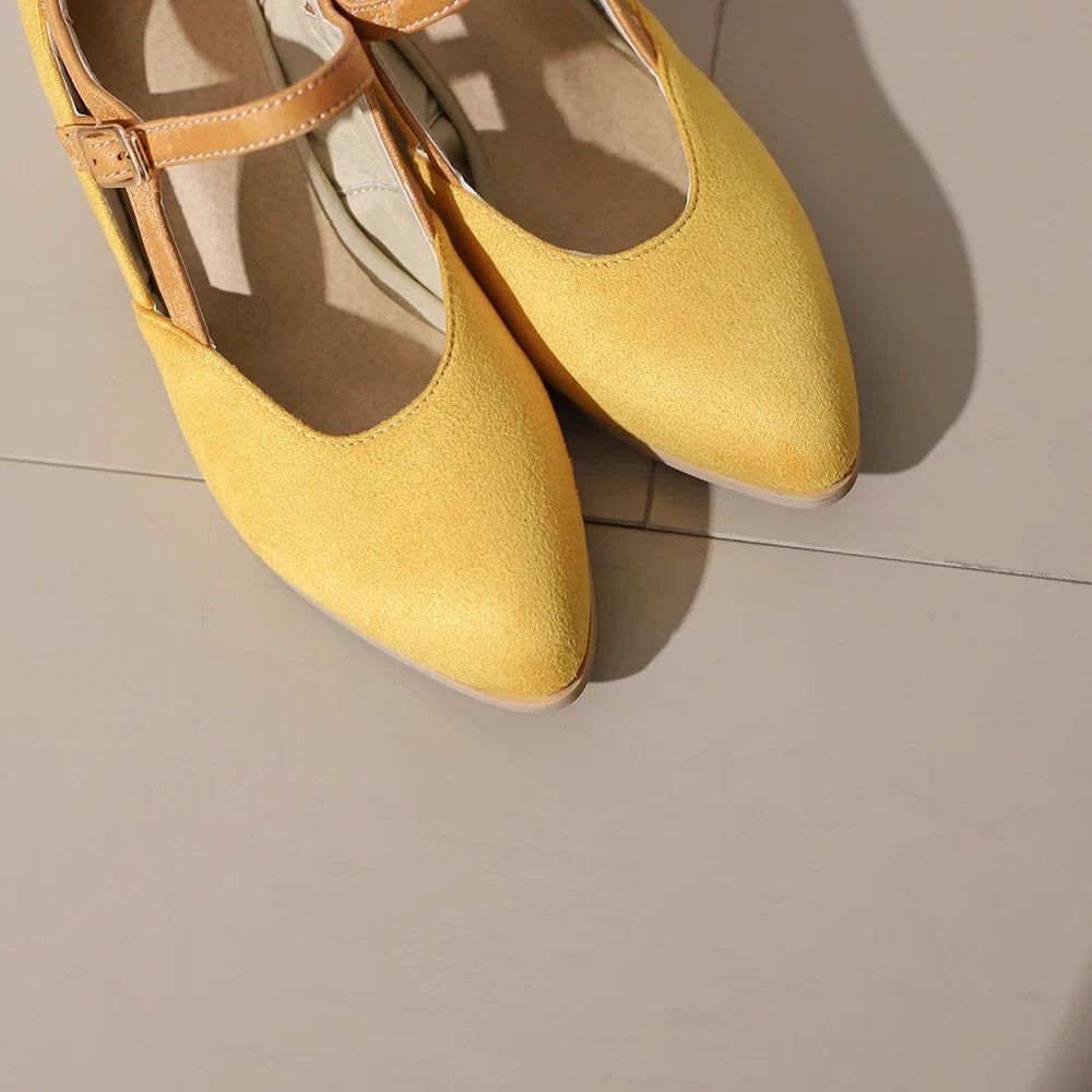 Eleanor Suede Heels — Allyours Closet (view 4)
