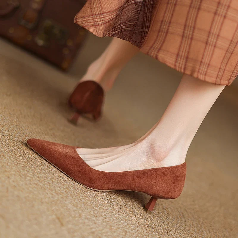 Lecia Suede Pumps — Allyours Closet (view 3)