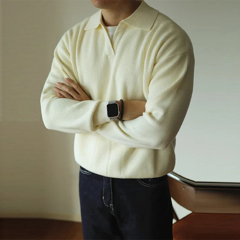 Ellis Knit Polo — Allyours Closet (view 5)