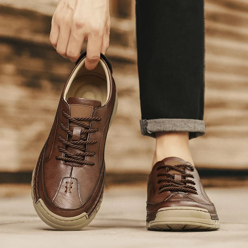 Frontier Leather Sneakers — Allyours Closet (view 6)