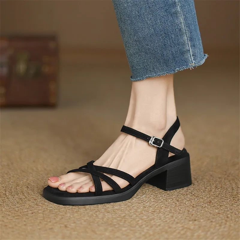 Delainey Leather Sandals — Allyours Closet (view 7)