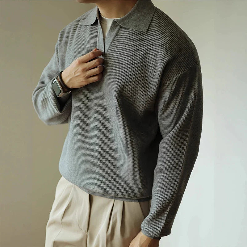Ellis Knit Polo — Allyours Closet (view 2)
