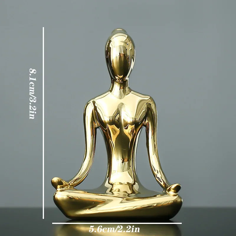 Zen Pose Ceramic Figurines — Allyours Closet (view 8)