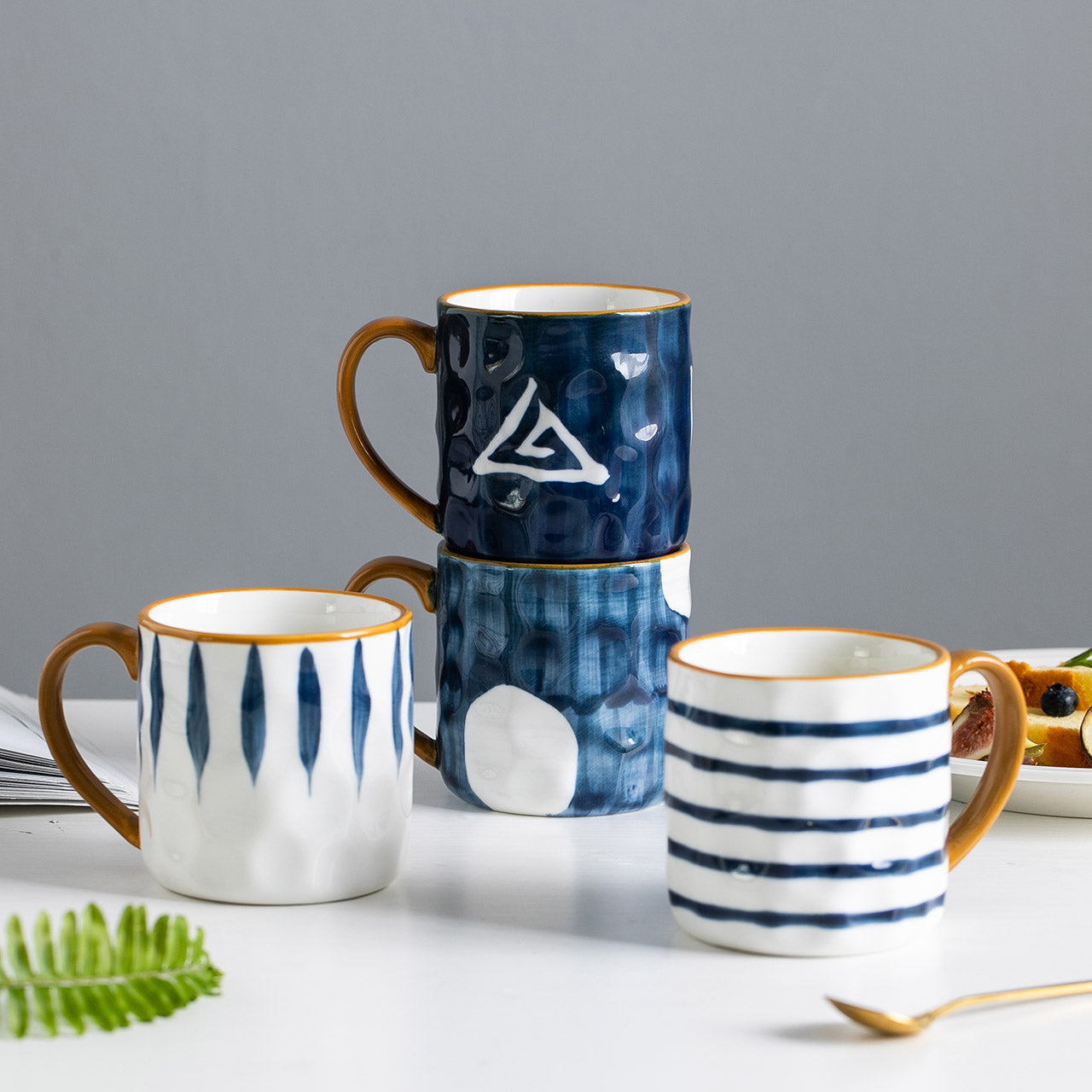 Azure Ceramic Mugs - Rituals Collection — Allyours Closet