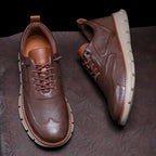 Crest Leather Sneakers — Allyours Closet (view 6)