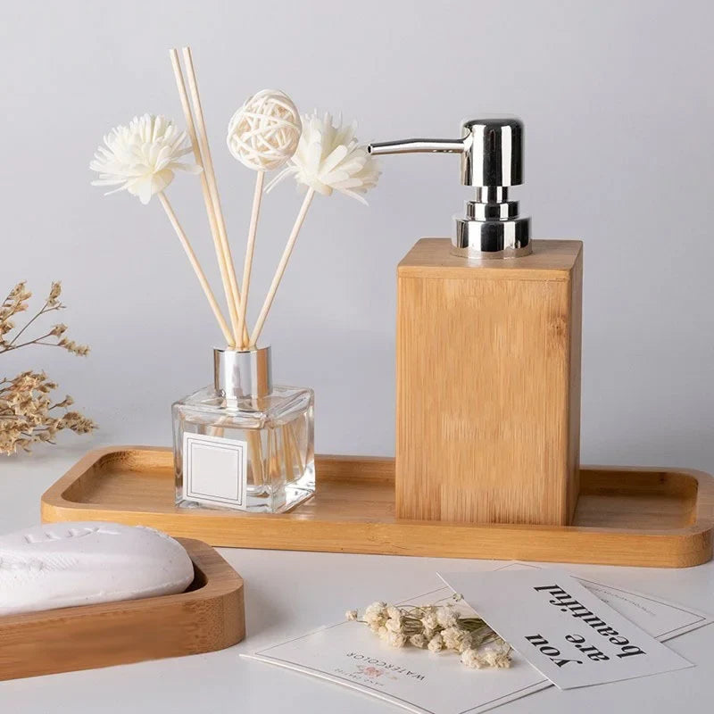 Bamboo Soap Dispenser — Allyours Closet (view 2)