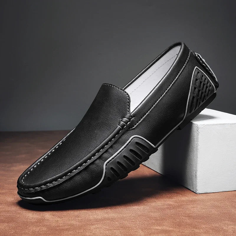 Iman Marco Leather Loafers — Allyours Closet (view 8)