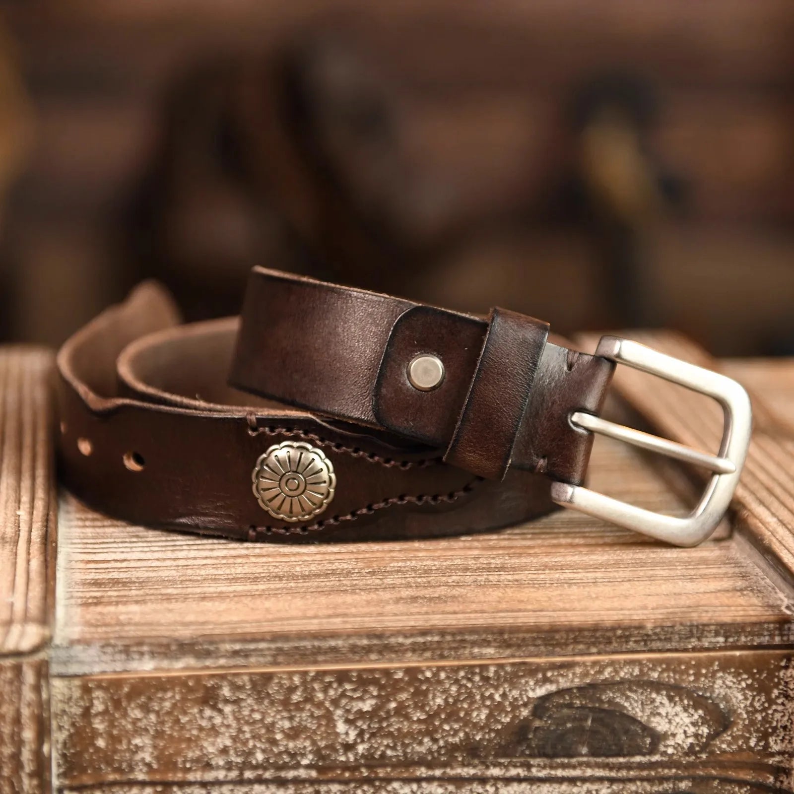 Frontier Cowhide Belt — Allyours Closet (view 3)