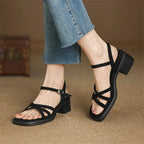 Delainey Leather Sandals — Allyours Closet (view 8)
